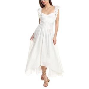 Ramy Brook Women's Bria Dress Color: White Springtime Burnout (new)